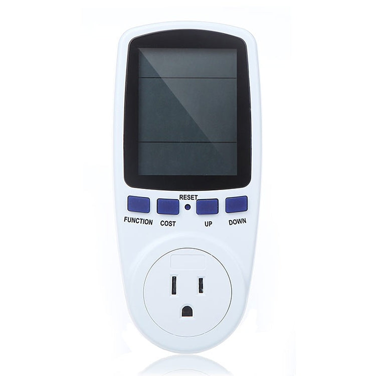 AC 120V 60Hz Max 15A LCD Display Power Meter Energy Watt Amps Volt Electricity Usage Monitor Analyzer, US Plug - Current & Voltage Tester by buy2fix | Online Shopping UK | buy2fix