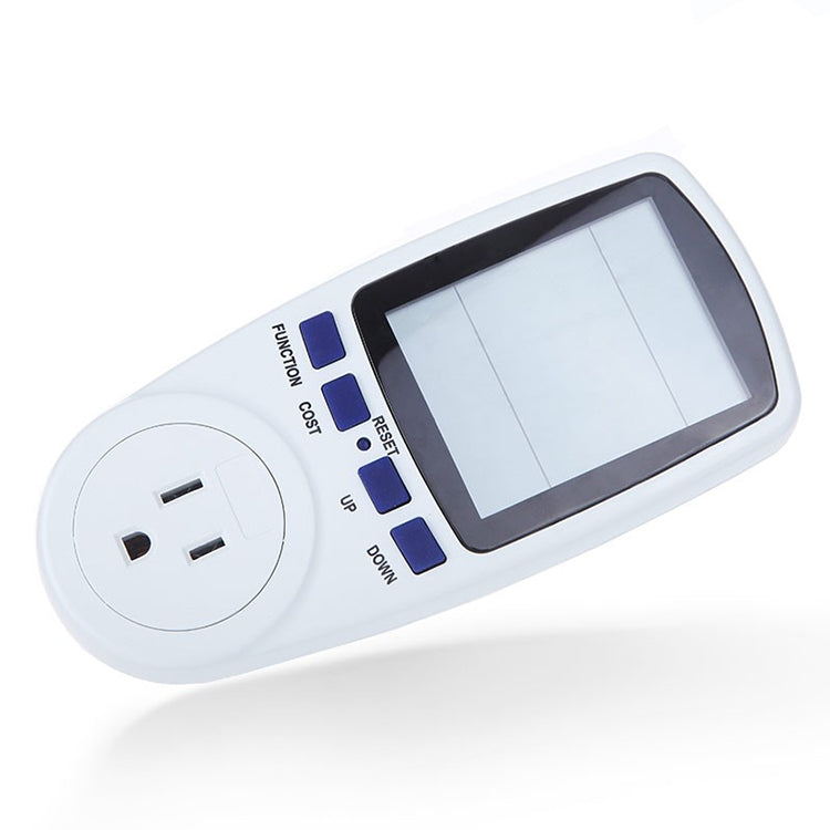 AC 120V 60Hz Max 15A LCD Display Power Meter Energy Watt Amps Volt Electricity Usage Monitor Analyzer, US Plug - Current & Voltage Tester by buy2fix | Online Shopping UK | buy2fix