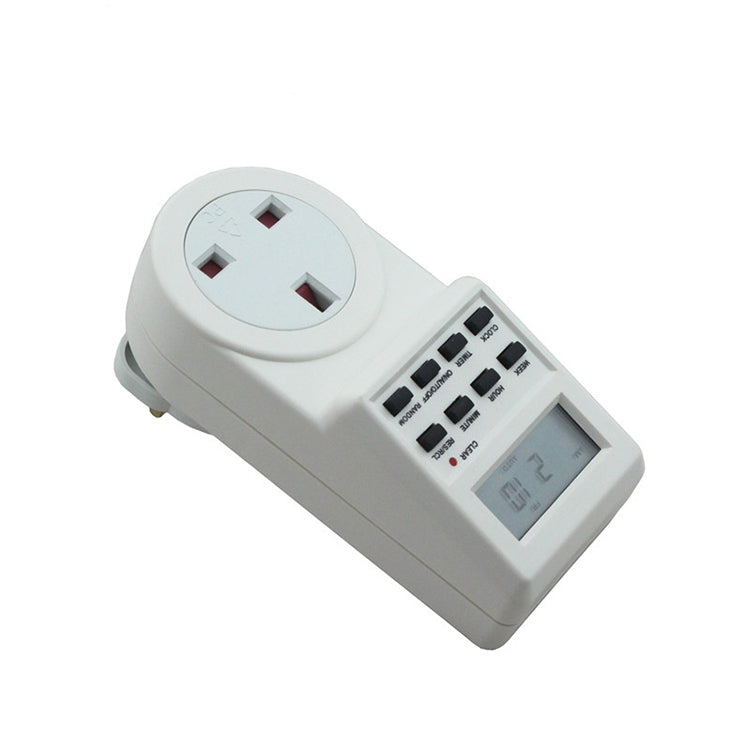 AC 230V Smart Home Plug-in LCD Display Clock Summer Time Function 12/24 Hours Changeable Timer Switch Socket, UK Plug - Energy Saving Timer Socket by buy2fix | Online Shopping UK | buy2fix