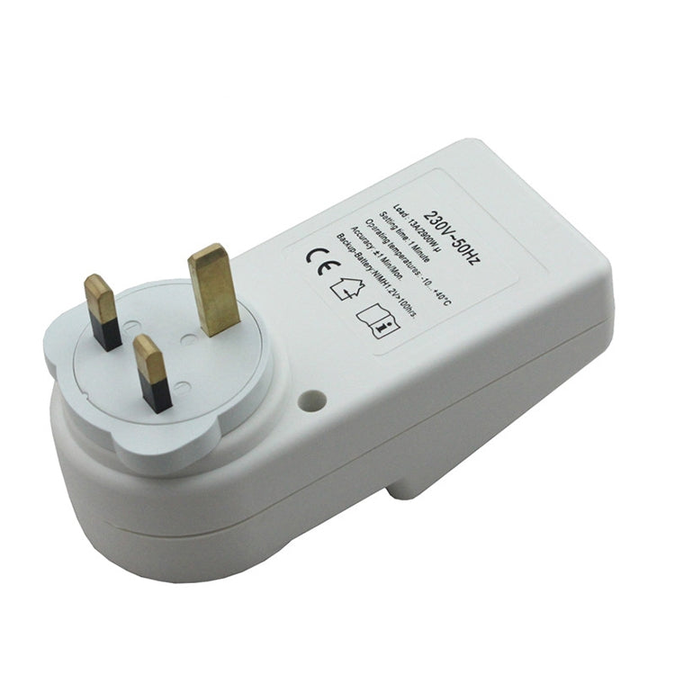 AC 230V Smart Home Plug-in LCD Display Clock Summer Time Function 12/24 Hours Changeable Timer Switch Socket, UK Plug - Energy Saving Timer Socket by buy2fix | Online Shopping UK | buy2fix