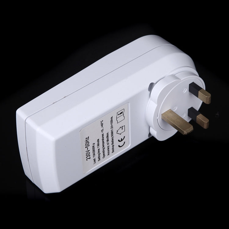 AC 230V Smart Home Plug-in LCD Display Clock Summer Time Function 12/24 Hours Changeable Timer Switch Socket, UK Plug - Energy Saving Timer Socket by buy2fix | Online Shopping UK | buy2fix
