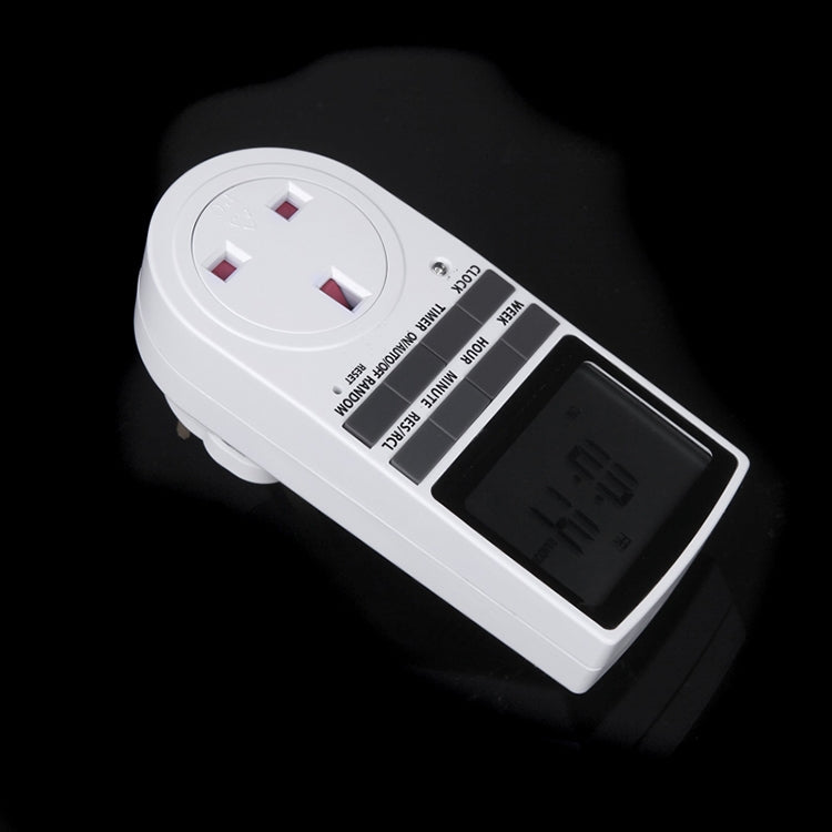 AC 230V Smart Home Plug-in LCD Display Clock Summer Time Function 12/24 Hours Changeable Timer Switch Socket, UK Plug - Energy Saving Timer Socket by buy2fix | Online Shopping UK | buy2fix