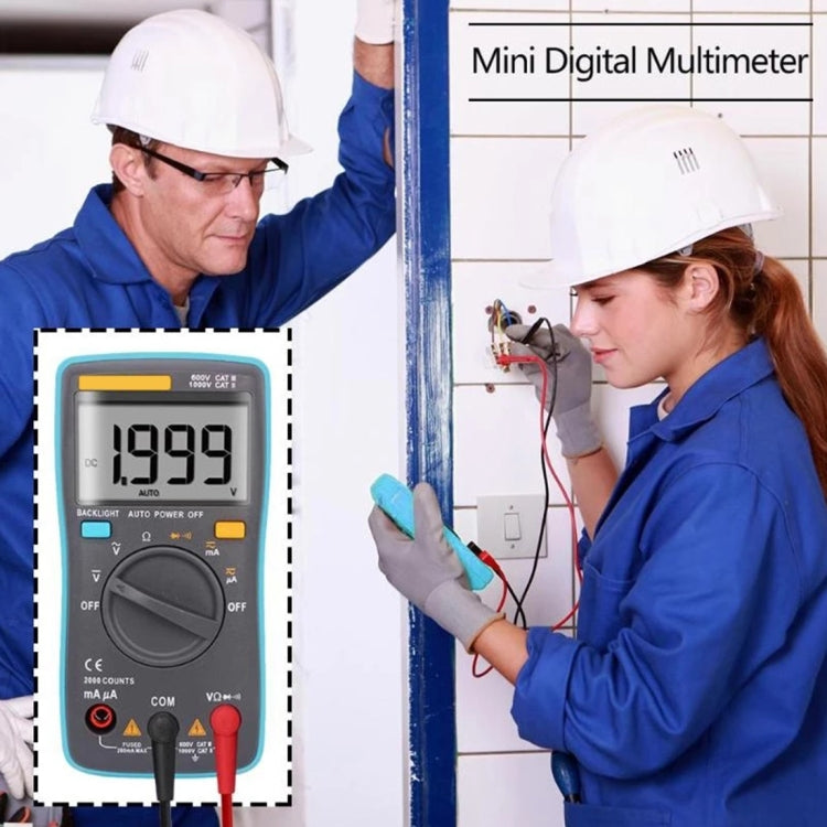 ZT98 CAT III  600V Portable Digital Multimeter 2000 Counts Back-light AC / DC Current Voltage Tester Meter with LCD Screen & Holder - Current & Voltage Tester by buy2fix | Online Shopping UK | buy2fix