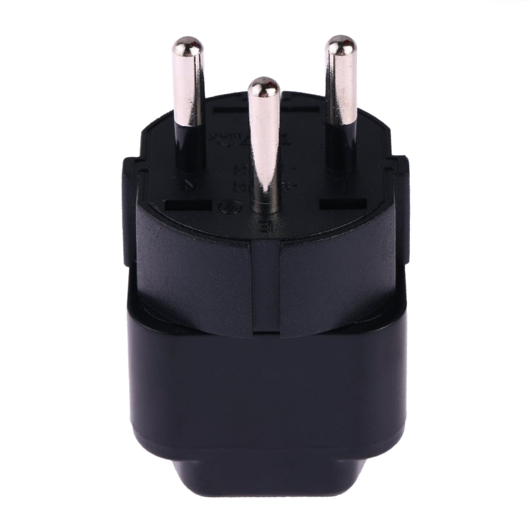 Portable Universal Socket to Israel Plug Power Adapter Travel Charger (Black) - Plug Adaptor by buy2fix | Online Shopping UK | buy2fix