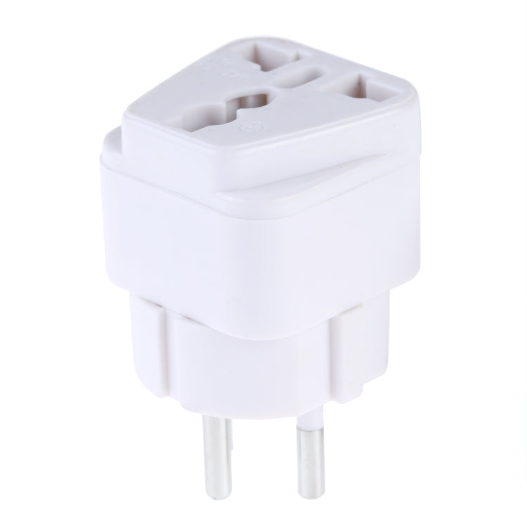 Portable Universal Socket to Israel Plug Power Adapter Travel Charger (White) - Plug Adaptor by buy2fix | Online Shopping UK | buy2fix