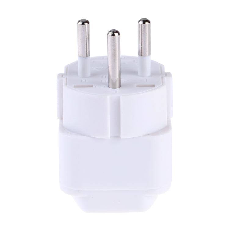 Portable Universal Socket to Israel Plug Power Adapter Travel Charger (White) - Plug Adaptor by buy2fix | Online Shopping UK | buy2fix