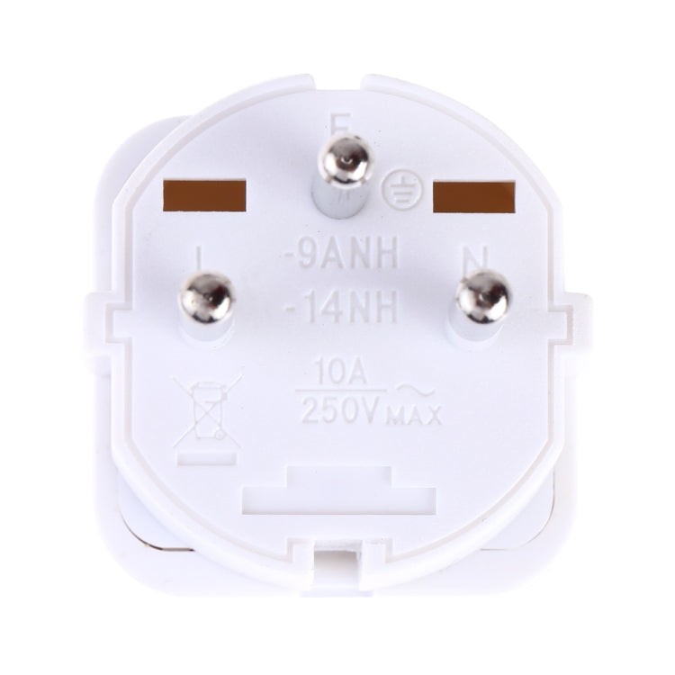 Portable Universal Socket to Israel Plug Power Adapter Travel Charger (White) - Plug Adaptor by buy2fix | Online Shopping UK | buy2fix