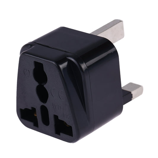 Portable Universal Socket to UK Plug Power Adapter Travel Charger (Black) by buy2fix