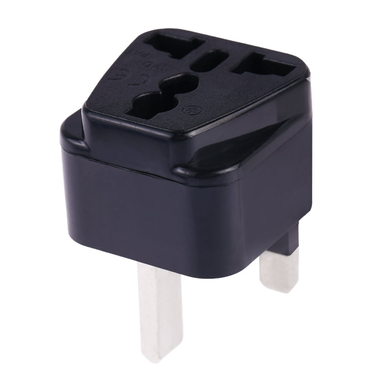 Portable Universal Socket to UK Plug Power Adapter Travel Charger (Black) - Plug Adaptor by buy2fix | Online Shopping UK | buy2fix