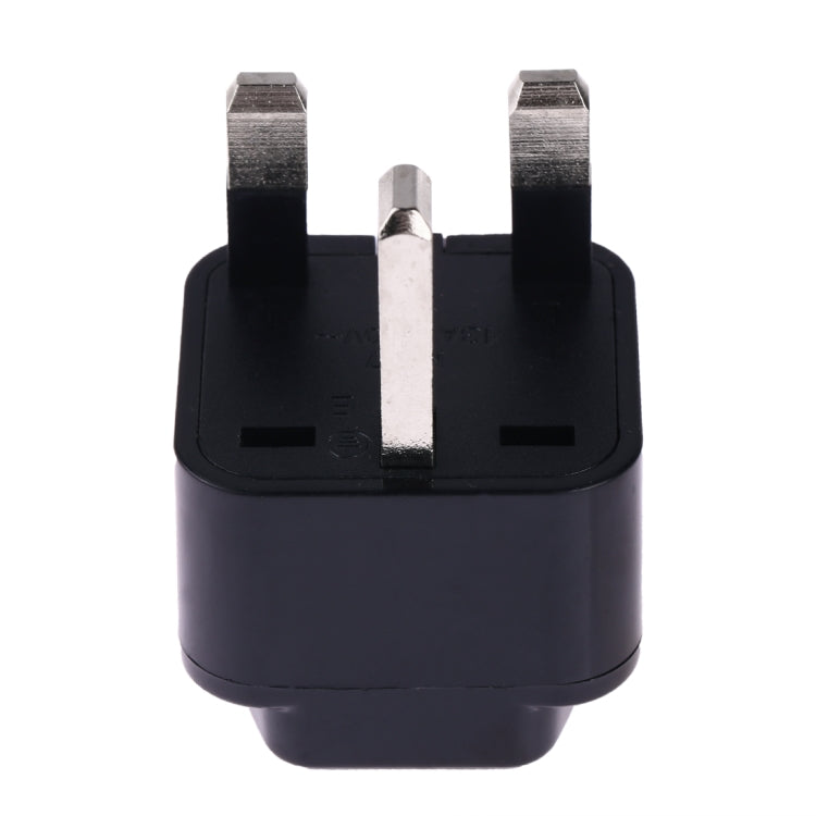 Portable Universal Socket to UK Plug Power Adapter Travel Charger (Black) - Plug Adaptor by buy2fix | Online Shopping UK | buy2fix