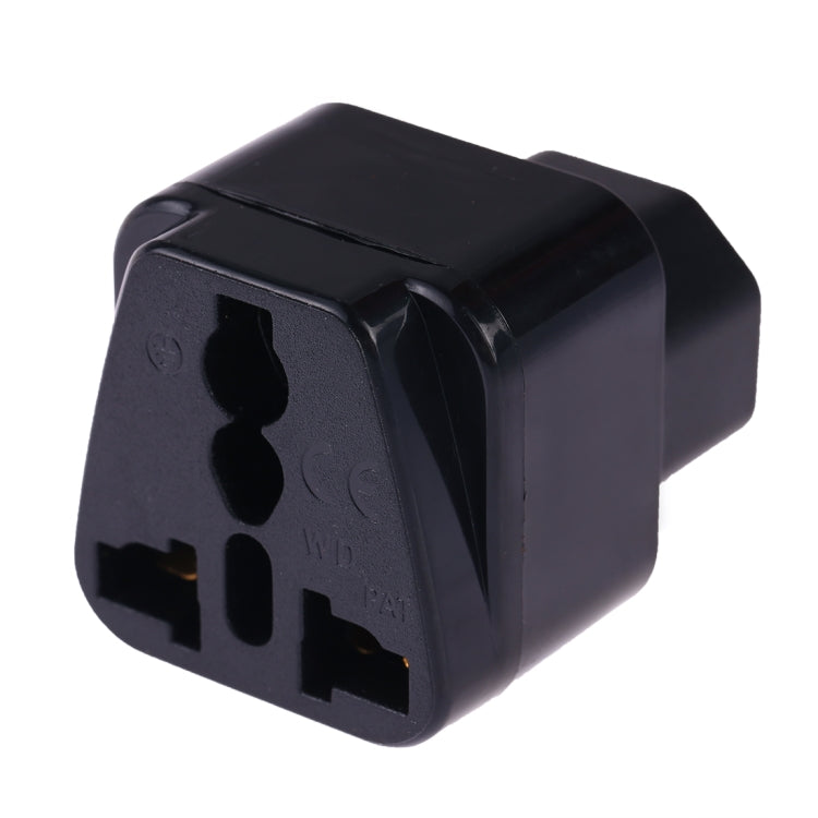 Portable Universal Socket to C14 Male Plug UPS PDU APC Computer Server Power Adapter Travel Charger (Black) - Plug Adaptor by buy2fix | Online Shopping UK | buy2fix