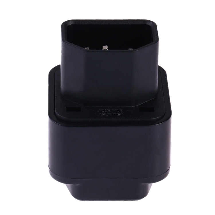 Portable Universal Socket to C14 Male Plug UPS PDU APC Computer Server Power Adapter Travel Charger (Black) - Plug Adaptor by buy2fix | Online Shopping UK | buy2fix