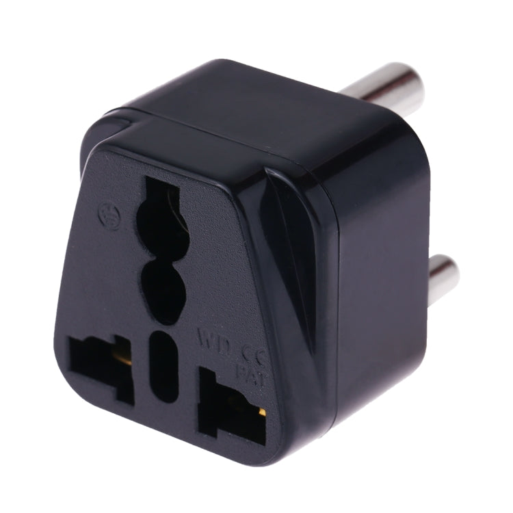 Portable Universal Socket to (Small) South Africa Plug Power Adapter Travel Charger (Black) - Plug Adaptor by buy2fix | Online Shopping UK | buy2fix