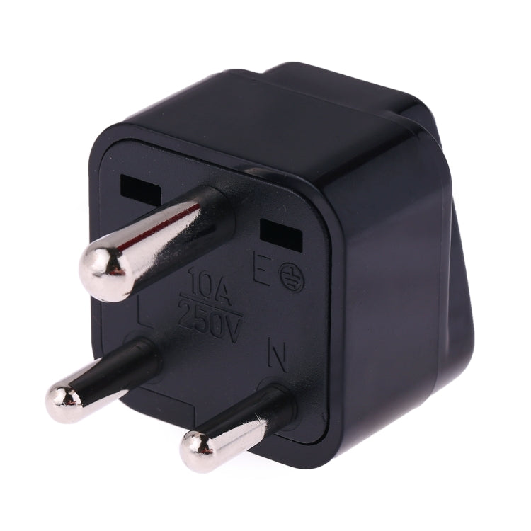Portable Universal Socket to (Small) South Africa Plug Power Adapter Travel Charger (Black) - Plug Adaptor by buy2fix | Online Shopping UK | buy2fix
