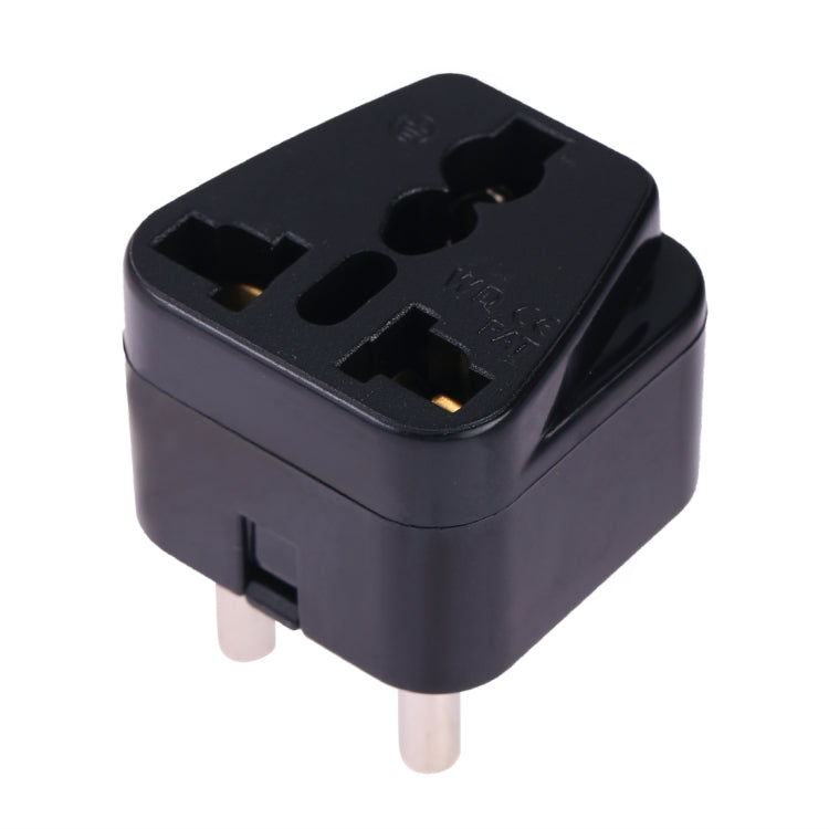 Portable Universal Socket to (Small) South Africa Plug Power Adapter Travel Charger (Black) - Plug Adaptor by buy2fix | Online Shopping UK | buy2fix