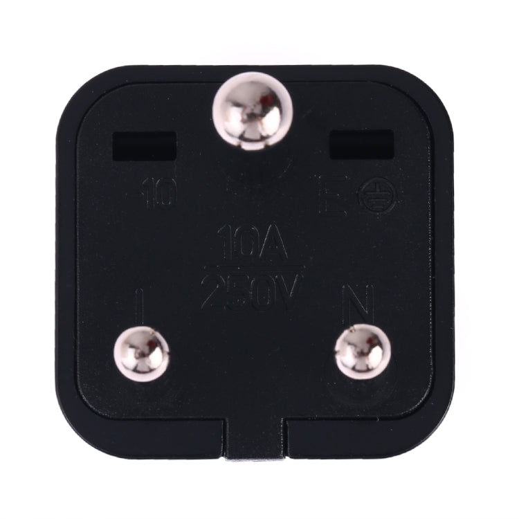 Portable Universal Socket to (Small) South Africa Plug Power Adapter Travel Charger (Black) - Plug Adaptor by buy2fix | Online Shopping UK | buy2fix