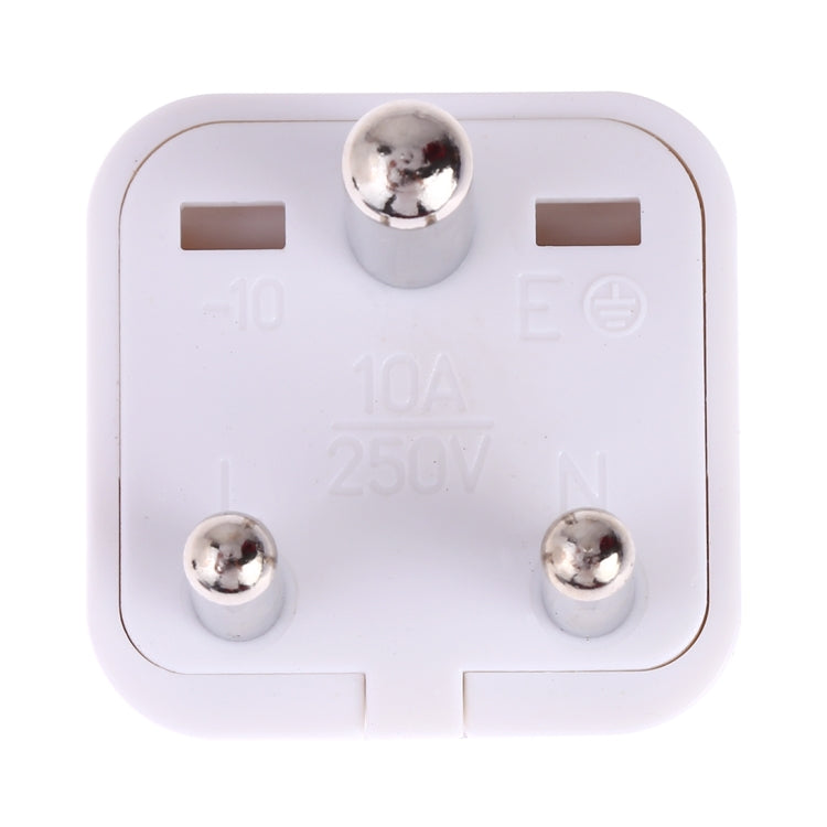 Portable Universal Socket to (Small) South Africa Plug Power Adapter Travel Charger (White) - Plug Adaptor by buy2fix | Online Shopping UK | buy2fix