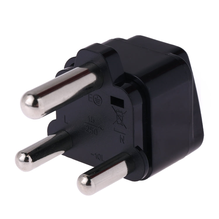 Portable Universal Socket to (Large) South Africa Plug Power Adapter Travel Charger (Black) - Plug Adaptor by buy2fix | Online Shopping UK | buy2fix