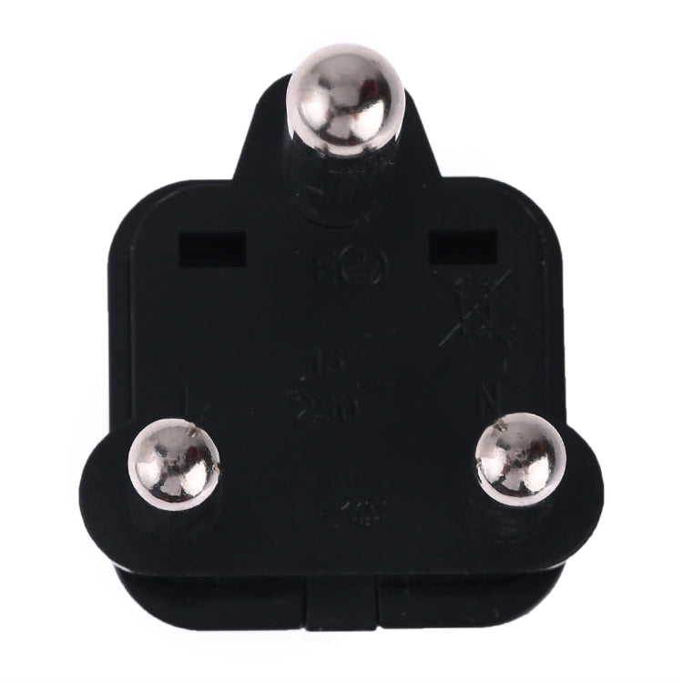 Portable Universal Socket to (Large) South Africa Plug Power Adapter Travel Charger (Black) - Plug Adaptor by buy2fix | Online Shopping UK | buy2fix