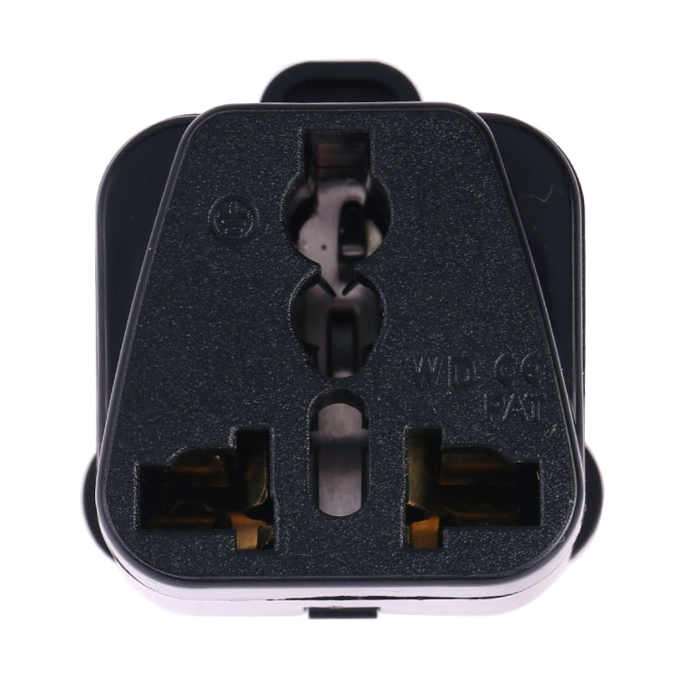 Portable Universal Socket to (Large) South Africa Plug Power Adapter Travel Charger (Black) - Plug Adaptor by buy2fix | Online Shopping UK | buy2fix