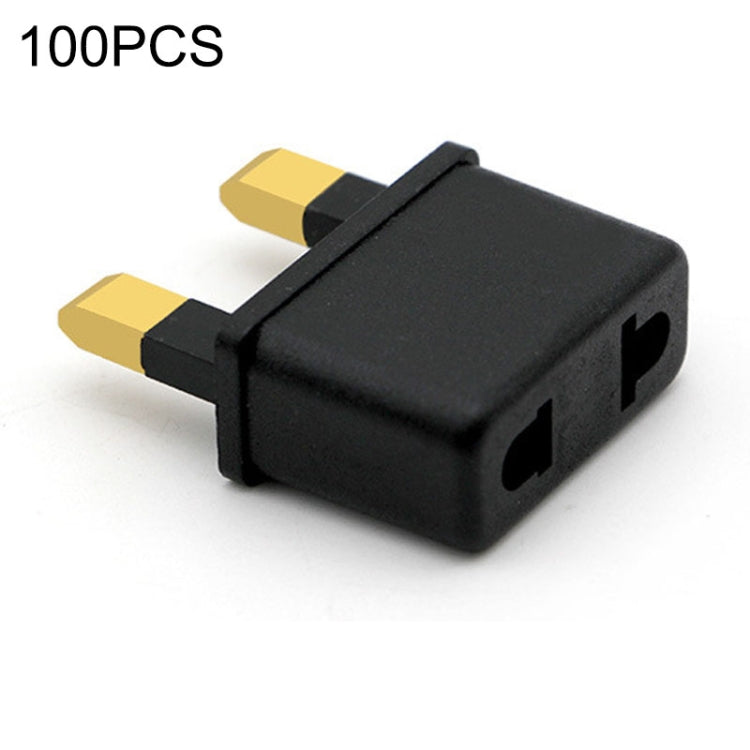 100 PCS UK Plug to US/EU Plug Adapter Power Socket Travel Converter - Plug Adaptor by buy2fix | Online Shopping UK | buy2fix