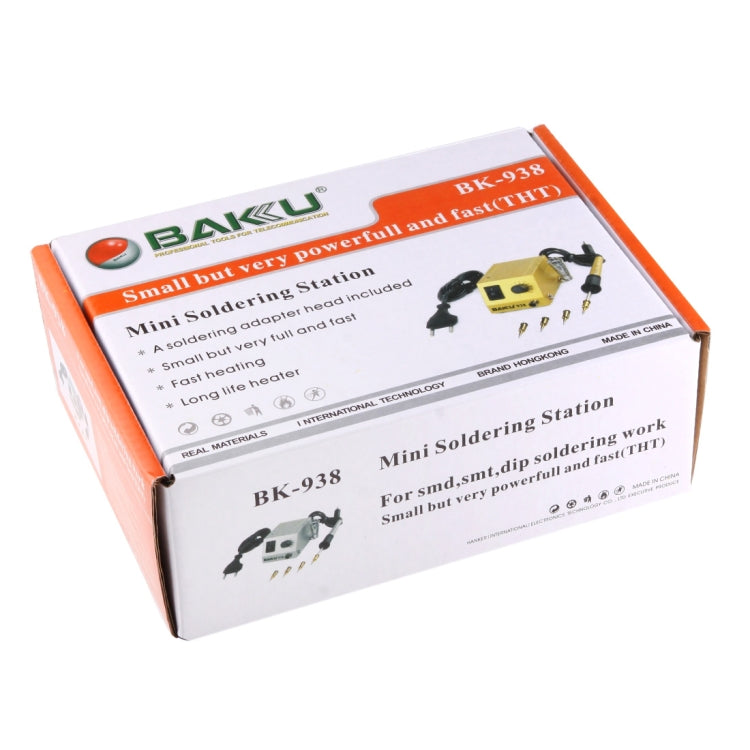 BAKU BK-938 AC 220V 1-18W Mini Thermostatic Soldering Station Electric Iron, EU Plug (Random Color Delivery) by BAKU