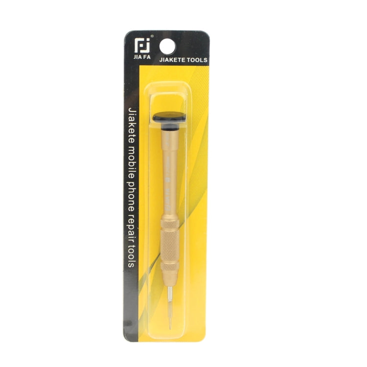JIAFA JF-609-2.0 Mobile Phone Repair Tool 2.0 x 25mm Slotted Screwdriver (Gold) - Screwdriver by JIAFA | Online Shopping UK | buy2fix