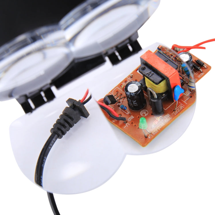Multi-function Adjustable Maintenance Dentistry Reading Head Magnifier with 2 LED Light & 4 Lenses (1.7X, 2X, 2.5X, 4X) - Glasses Style by buy2fix | Online Shopping UK | buy2fix