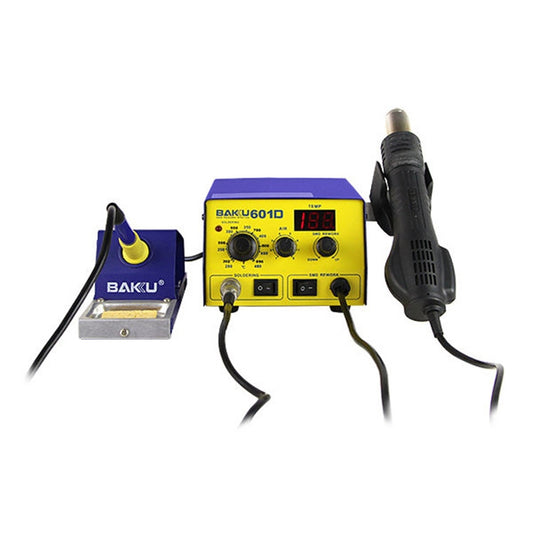 BAKU BK-601D AC 220V LED Display 2 in 1 Hot Air Gun Soldering Iron Soldering Station by BAKU