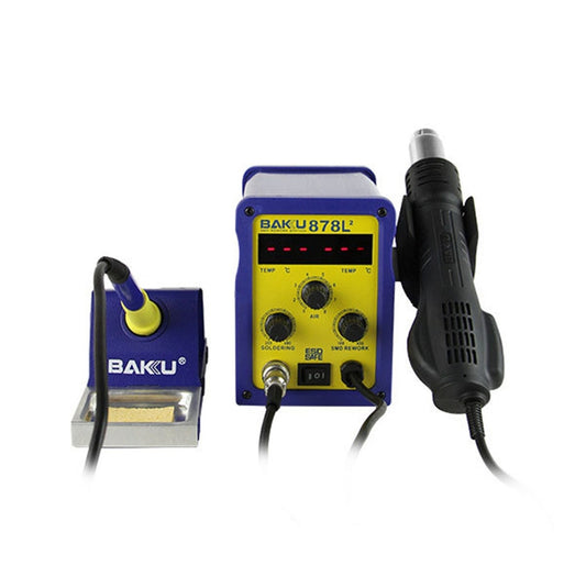 BAKU BK-878L2 AC 110V LED Display 2 in 1 Hot Air Gun Soldering Iron Soldering Station by BAKU