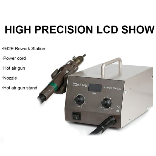 BAKU BA-942E 220V Digital Display Adjustable Temperature Hot Air Gun Desoldering Station Set, EU Plug by BAKU