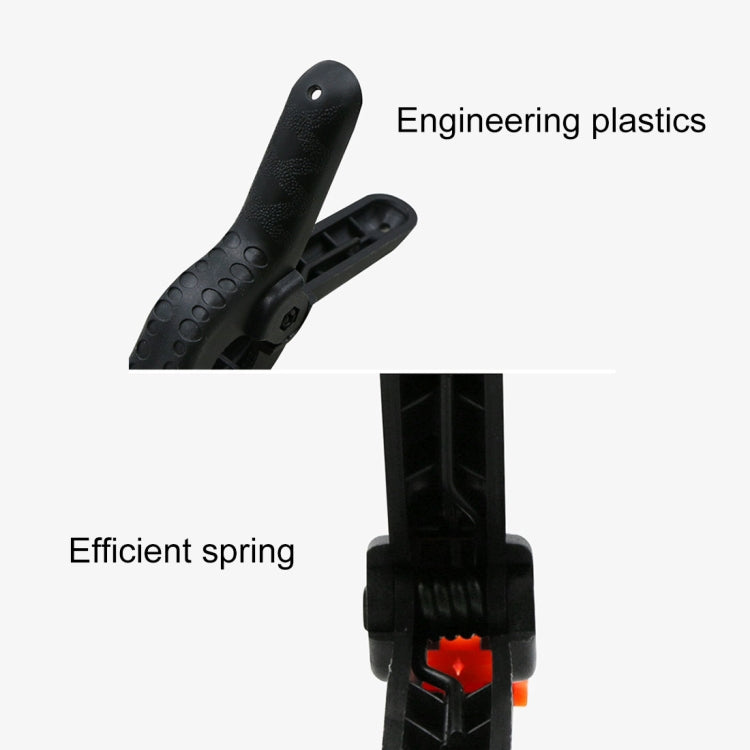 5 PCS Woodworking Photo Studio Photography Backdrop Nylon Clip Support Spring Clamp, Length: 90mm - Clamps by buy2fix | Online Shopping UK | buy2fix