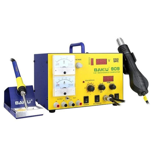 BAKU BK-909 BGA Rework Solder Station Hot Air Gun Welder Equipment, EU Plug by BAKU