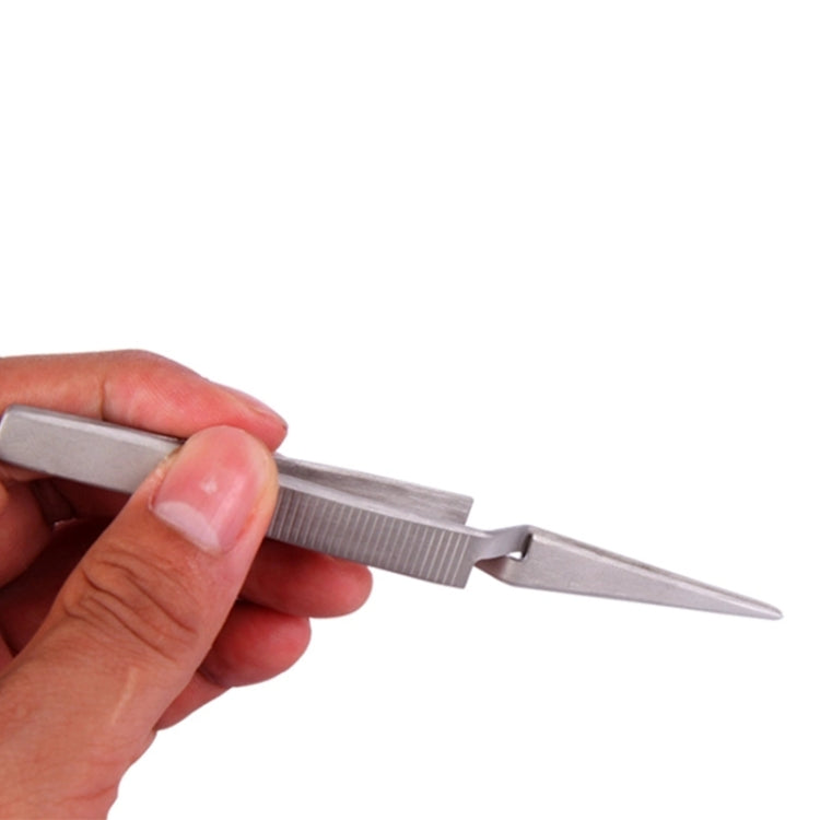 BEST BST-F12.5 Stainless Steel Self Closed Straight Laboratory Tweezers by BEST