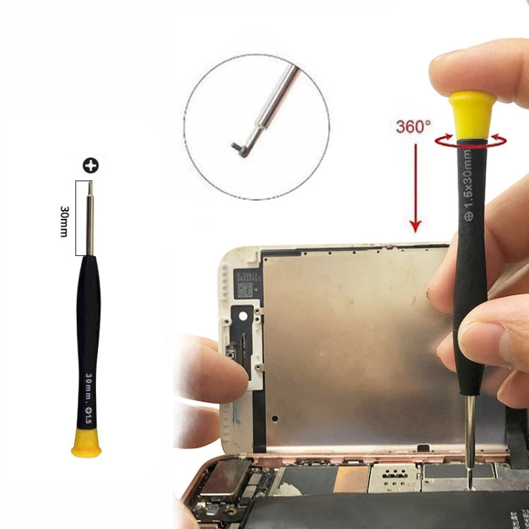 JF-614 1.5 Metal + Plastic Mobile Phone Repair Tool Phillips Screwdriver - Screwdriver by buy2fix | Online Shopping UK | buy2fix