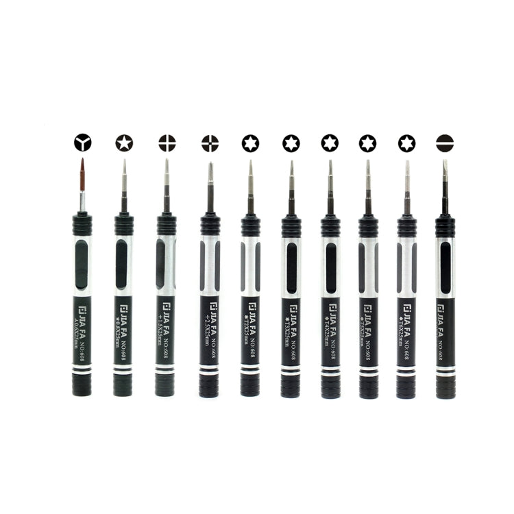 JF-8134 10 in 1 Multi-model Available Metal Mobile Phone Repair Tool Combination Screwdriver - Screwdriver Set by JIAFA | Online Shopping UK | buy2fix