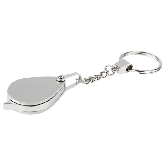 Portable Folding Loupe Metal Jewelry Antique Magnifier Magnifying Eye Glass Lens Keychain by buy2fix