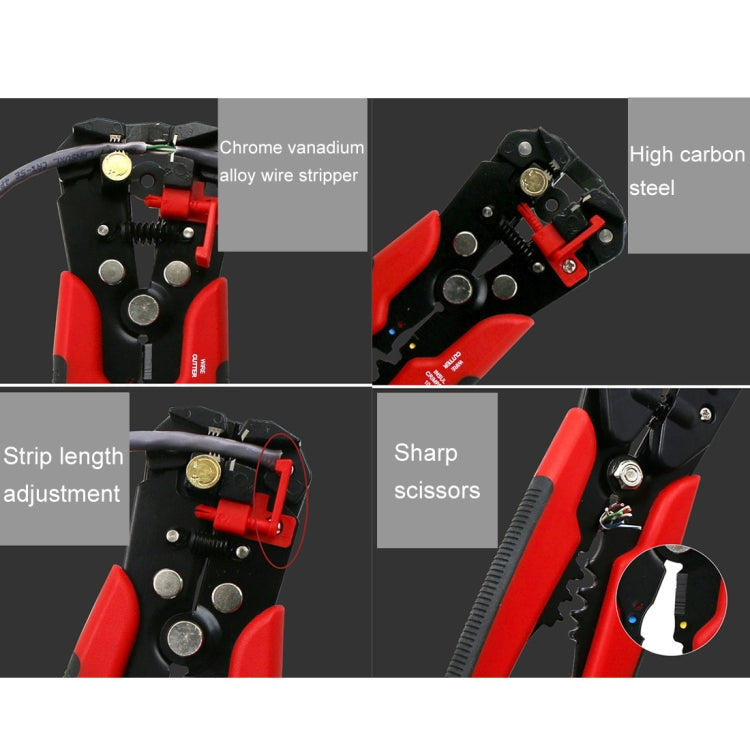 5 in 1 Multifunctional Cable Wire Stripper Cutter Crimper Self-Adjusting Terminal Crimping Stripping Plier Tools, Random Color Delivery - Others by buy2fix | Online Shopping UK | buy2fix
