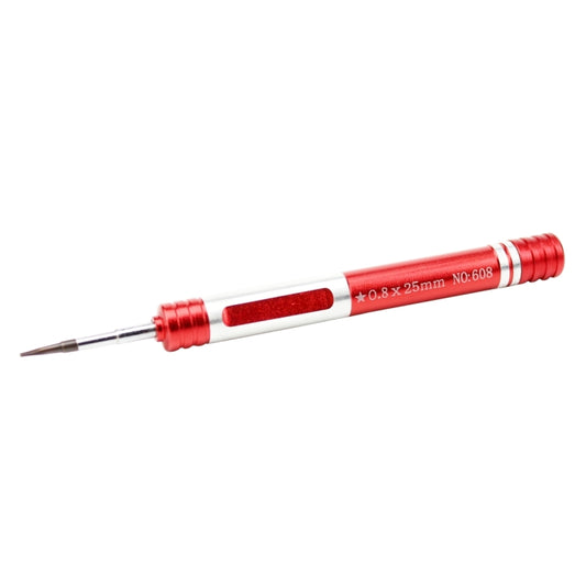 608-0.8 Pentalobe 0.8 Screwdriver for iPhone Charging Port Screws(Red) by JIAFA