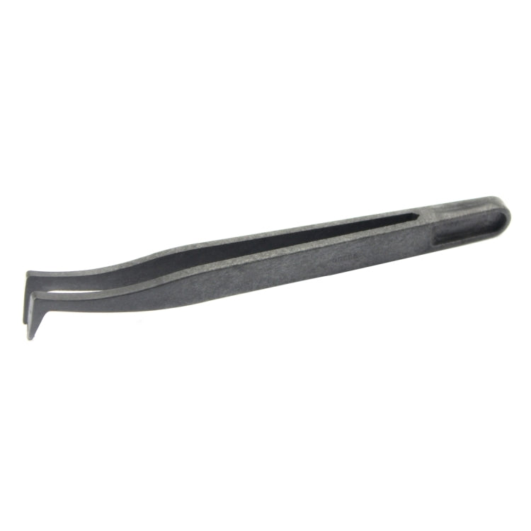 JF-S16 Anti-static Carbon Fiber Curved Tip Tweezers(Black) - Tweezers by JIAFA | Online Shopping UK | buy2fix