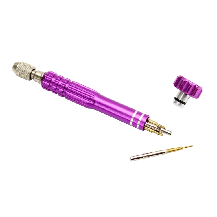 JF-6688 5 in 1 Metal Multi-purpose Pen Style Screwdriver Set for Phone Repair(Purple) by JIAFA