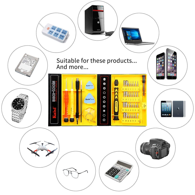 Kaisi 3801 38 in 1 Multifunctional Computer Phone Repair Tool Set - Tool Kits by Kaisi | Online Shopping UK | buy2fix
