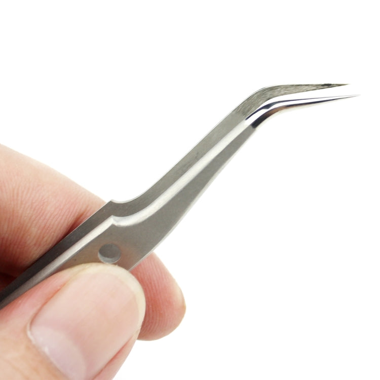 JIAFA JF-602 High-strength Curved Tip Tweezers(Silver) - Tweezers by JIAFA | Online Shopping UK | buy2fix