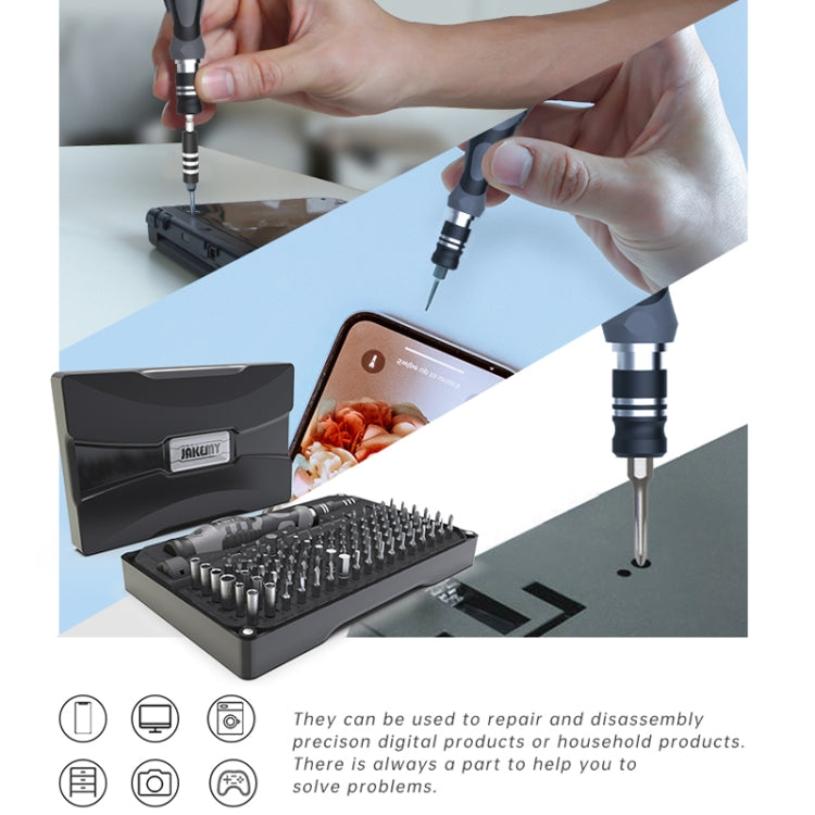 JAKEMY JM-8176 106 in 1 Watch Mobile Phone Disassembly and Repair Tool Kit - Screwdriver Set by JAKEMY | Online Shopping UK | buy2fix
