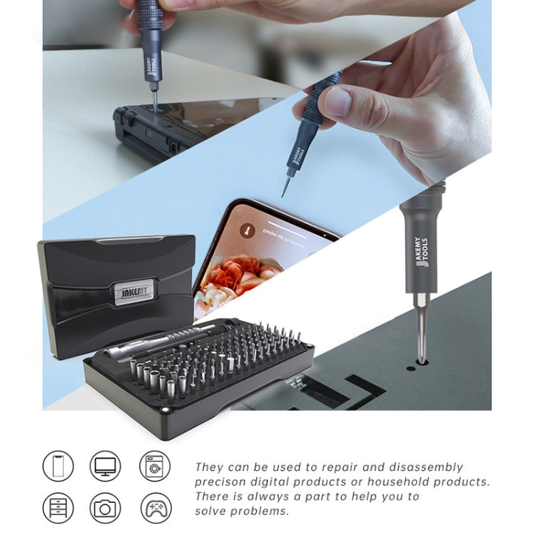 JAKEMY JM-8177 106 in 1 Screwdriver Bit Head Extension Rod Multi-functional Combination Repair Tool Set - Screwdriver Set by JAKEMY | Online Shopping UK | buy2fix