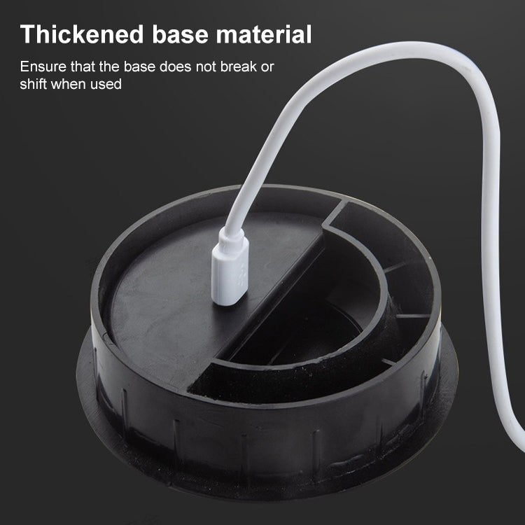 60mm Desktop Outlet USB Cable Wire Hole Cover Round Winder Holder by buy2fix