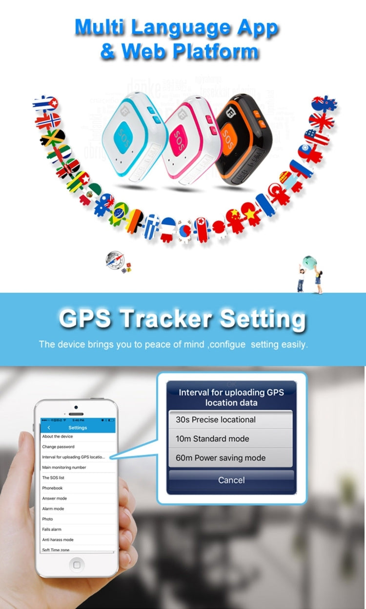 REACHFAR V28 Necklace Style GSM Mini LBS WiFi AGPS Tracker SOS Communicator(Black) - Personal Tracker by REACHFAR | Online Shopping UK | buy2fix