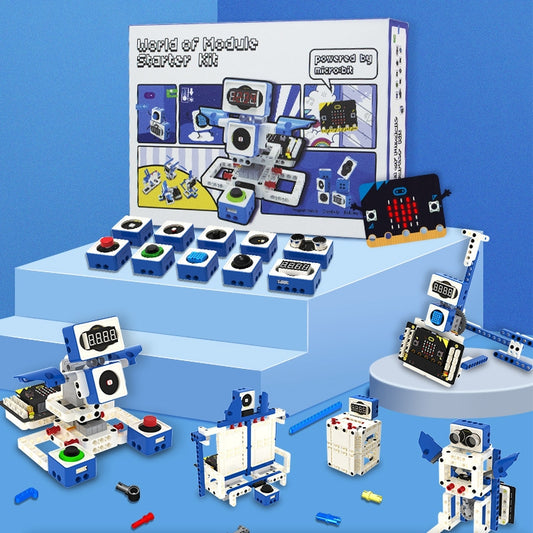 Yahboom Building Block Sensor Module Kit, Compatible with Micro:bit V2/V1.5 Arduino UNO Raspberry Pi Pico, without micro:bit by YAHBOOM