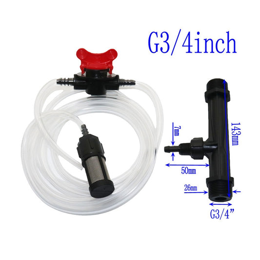 Venturi Fertilizer Applicator G3/4 Fertilizer and Filter Straw Kit with Six-point Connector - Watering & Irrigation by buy2fix | Online Shopping UK | buy2fix