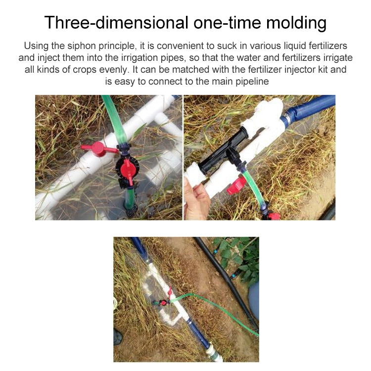 Venturi Fertilizer Applicator G3/4 Fertilizer and Filter Straw Kit with Six-point Connector by buy2fix